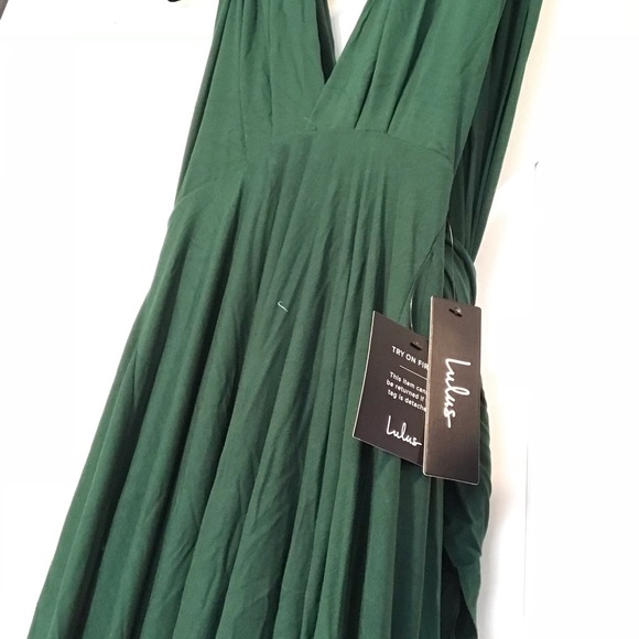 Lulu’s Tricks of the Trade Forest Green Maxi Dress - Picture 3 of 8